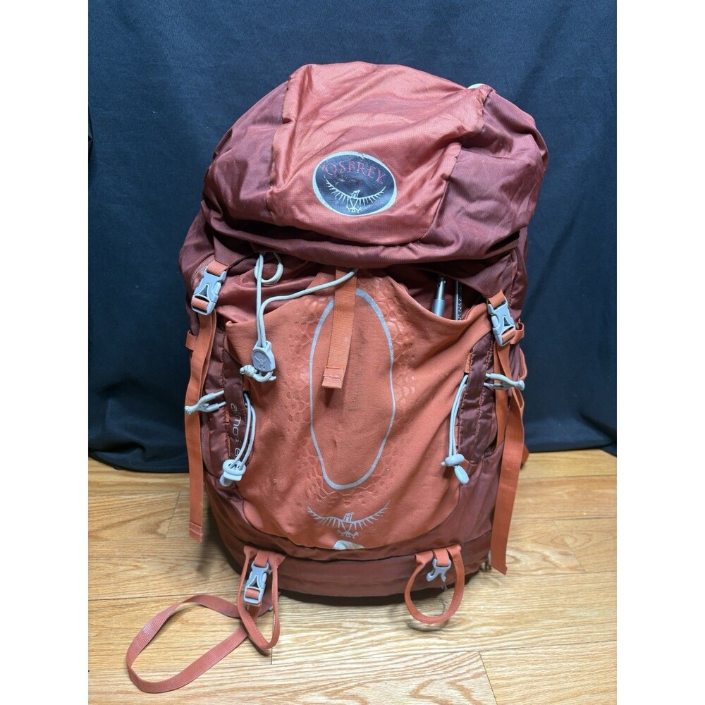 Osprey Atmos 65 Orange Red Backpacking Pack Size Small Hiking Camping Backpack
